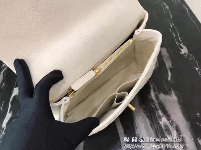 香奈兒CHANEL大號Chanel Coco handle全新頂級翻蓋單肩鏈條手柄包DSC1215